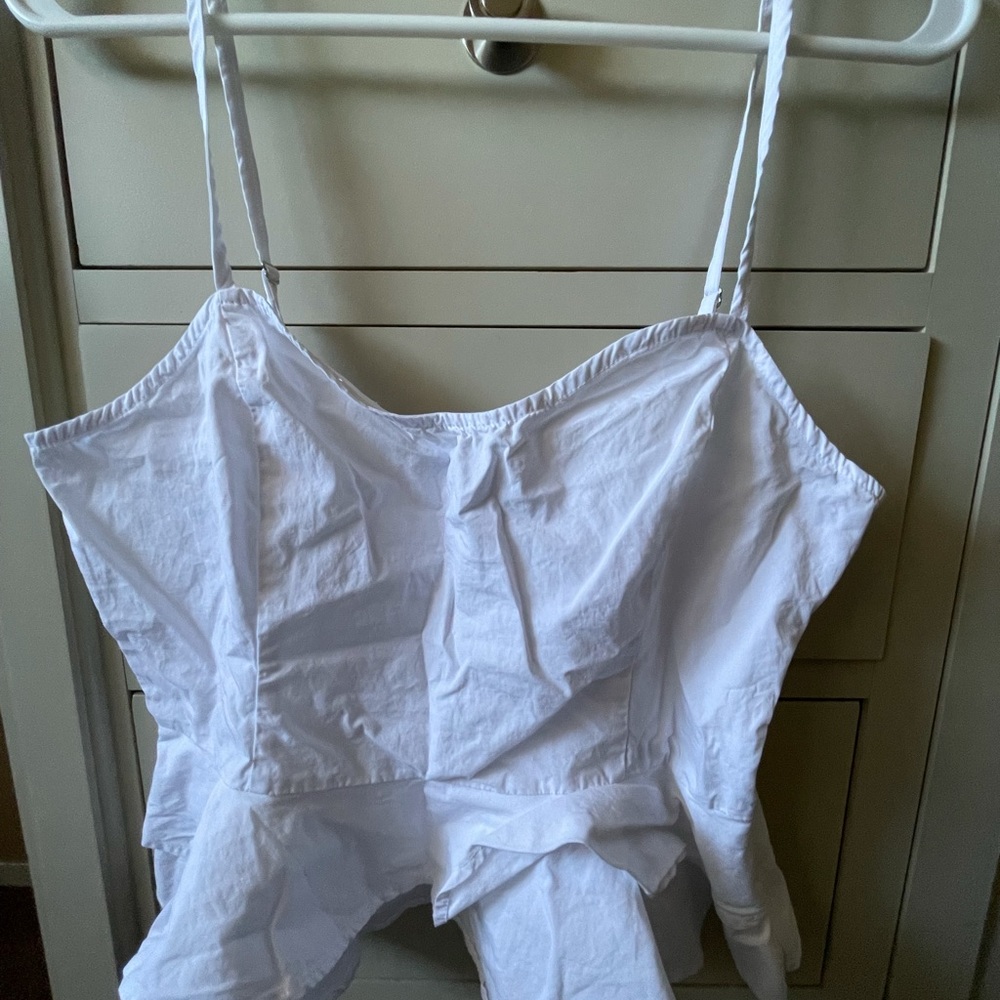 White Shirt With Ruffles From Forever 21